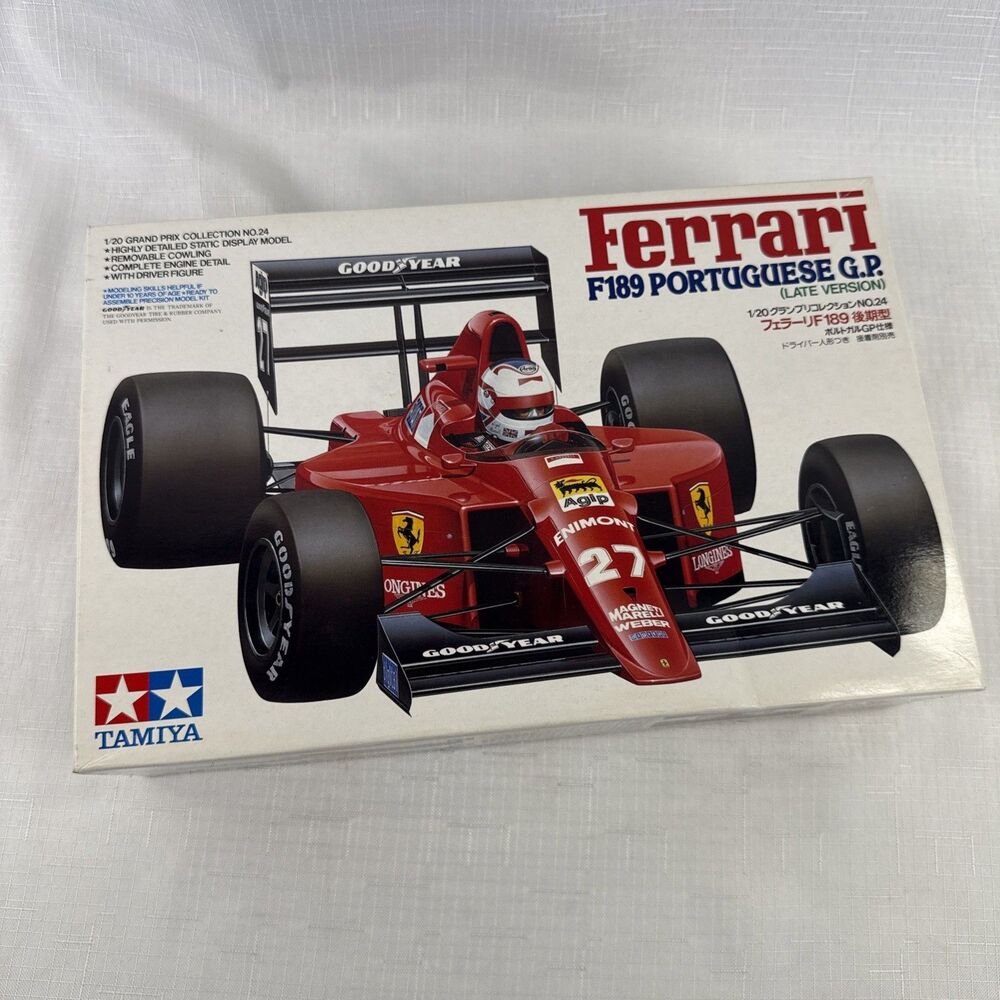 Tamiya 1:20 Ferrari F189 Portuguese GP Late Version Model Kit Made in Japan